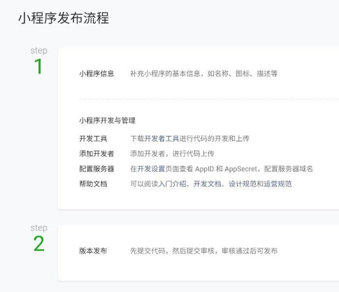 微信小程序申请流程